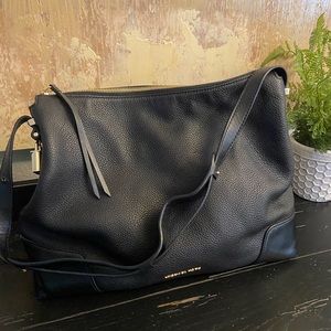 Michael Kors, Hobo Purse, Black, Leather
